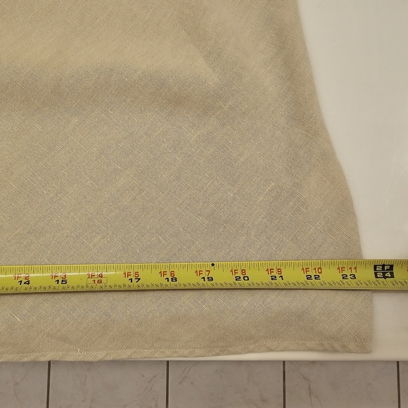 Cut Loose Women's XL  Solid Linen - V-Neck Bias Tank Lagenlook - Picture 9 of 10